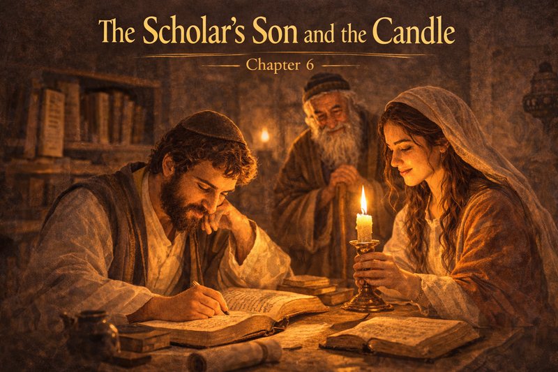scholar and candle